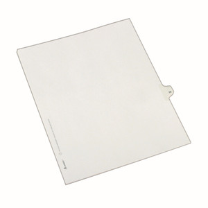 Avery Preprinted Legal Exhibit Side Tab Index Dividers, Allstate Style, 10-Tab, 35, 11 x 8.5, White, 25/Pack View Product Image