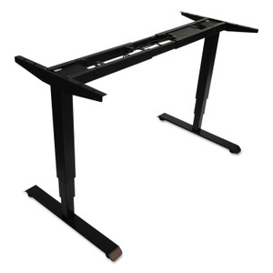 Alera AdaptivErgo 3-Stage Electric Table Base w/Memory Controls, 25" to 50.7", Black View Product Image