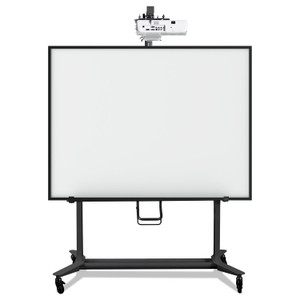 MasterVision Interactive Board Mobile Stand With Projector Arm, 76w x 26d x 80h, Black View Product Image
