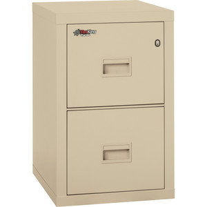 FireKing Turtle Two-Drawer File, 17.75w x 22.13d x 27.75h, UL Listed 350 for Fire, Parchment View Product Image