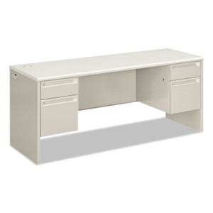 HON 38000 Series Kneespace Credenza, 72w x 24d x 29.5h, Silver Mesh/Light Gray View Product Image