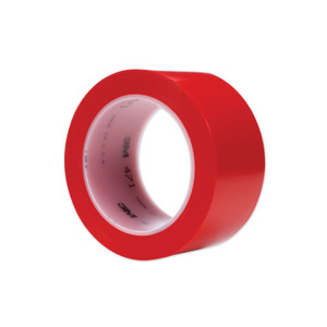 3M Vinyl Floor Marking Tape 471, 2" x 36 yds, Red View Product Image