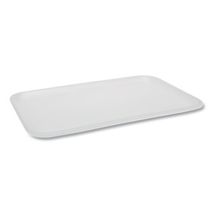 Pactiv Supermarket Tray, #16, 11.7 x 7.3 x 0.65, White, 250/Carton View Product Image