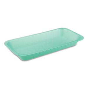 Pactiv Meat Tray, #1.5, 8.2 x 5.7 x 0.91, Green, 1,000/Carton View Product Image