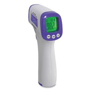 San Jamar Non-Contact Infrared Thermometer, Digital, White View Product Image