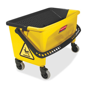 Rubbermaid Commercial HYGEN HYGEN Press Wring Bucket for Microfiber Flat Mops, Yellow View Product Image