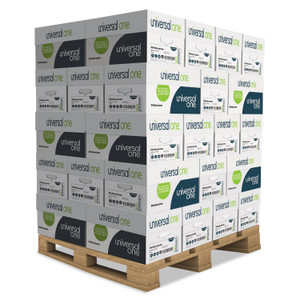 Universal Deluxe Multipurpose Paper, 98 Bright, 20lb, 8.5 x 11, White, 500 Sheets/Ream, 10 Reams/Carton, 40 Cartons/Pallet View Product Image