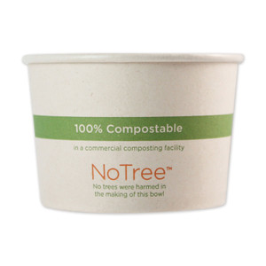 World Centric No Tree Paper Bowls, 3.4" dia x 2.3", 8 oz, Natural, 1,000/Carton View Product Image