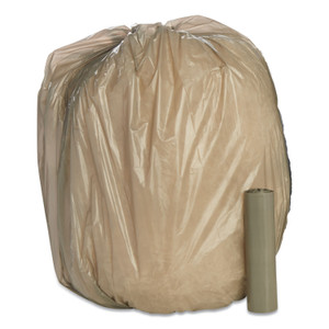 AbilityOne 8105015171379, SKILCRAFT Low Density Trash Can Liners, 45 gal, 1 mil, 40" x 46", Gray, 40/Box View Product Image