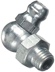 Lincoln Industrial 1/8" NPT Bulk Grease Fittings, 90 Angle, 1/8 in (NPT) View Product Image