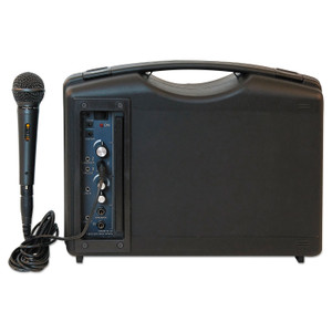 AmpliVox Bluetooth Audio Portable Buddy with Wired Mic, 50W, Black View Product Image