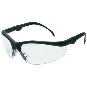MCR Safety Klondike Plus Magnifiers Protective Eyewear, Clear Lens, Black Frame, 1.5Diopter View Product Image