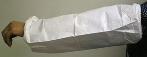 DuPont ProShield NexGen Sleeves, 18 in Long, Serged Closure, White View Product Image