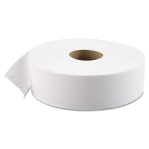 Boardwalk JRT Bath Tissue, Jumbo, Septic Safe, 1-Ply, White, 3 5/8" x 4000 ft, 6/Carton View Product Image