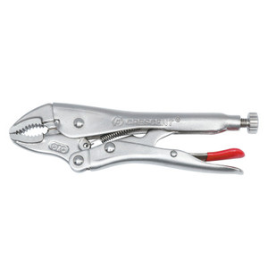 Apex Tool Group Locking Jaw Pliers, Curved Jaw, 7 in Long View Product Image