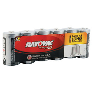 Rayovac Maximum Alkaline Shrink Pack Batteries, 1.5 V, C View Product Image