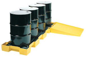 Eagle Mfg Spill Containment Platforms, Yellow, 10,000 lb, 60.5 gal, 30 1/4 in x 103 1/2 in View Product Image