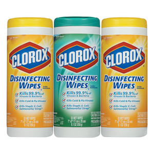 Clorox Disinfecting Wipes, 7 x 8, Fresh Scent/Citrus Blend, 35/Canister View Product Image