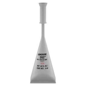 Loctite 262 Threadlockers, Medium to High Strength, 0.5 mL, Red View Product Image