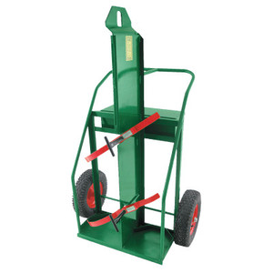 Anthony Heavy-Duty Reinforced Frame Dual-Cylinder Carts, 16" Pneumatic Wheels View Product Image