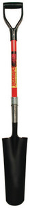 The AMES Companies, Inc. Drain Spade, 16 in L x 6 in W Round Blade, 30 in Fiberglass, Cushioned D-Grip Handle View Product Image