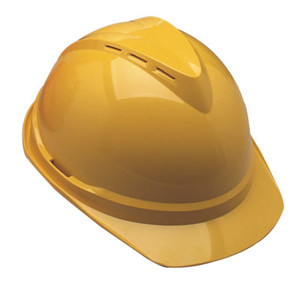 MSA V-Gard 500 Protective Caps, 4 Point Fas-Trac, Yellow View Product Image