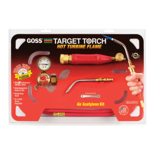 Goss Target Torch Air-Acetylene Outfit, 3/8 in, B Cyl Reg Fitting View Product Image