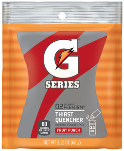 Gatorade Instant Powder, Fruit Punch, 2.12 oz, Pack View Product Image