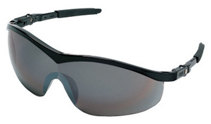 MCR Safety Storm Protective Eyewear, Silver Mirror Lens, Polycarbonate, Black Frame, Nylon View Product Image