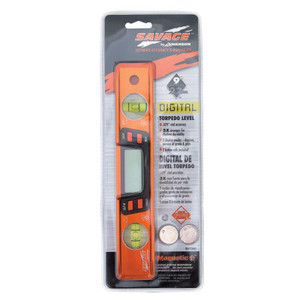 Swanson Tools Savage 9 in. Digital Torpedo Magnetic Levels, 2 Vials View Product Image