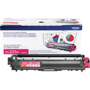 Brother TN225M High-Yield Toner, 2200 Page-Yield, Magenta View Product Image