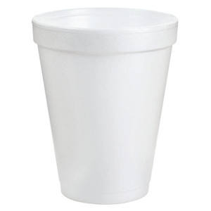 Dart Container Corp. Foam Cups, 8 oz, White View Product Image