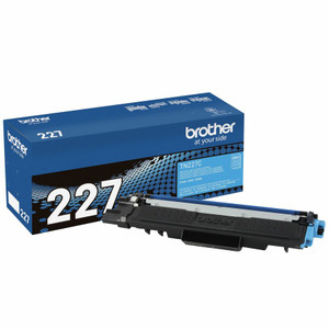 Brother TN227C High-Yield Toner, 2300 Page-Yield, Cyan View Product Image