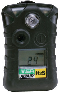 MSA ALTAIR Single-Gas Detector, Hydrogen Sulfide (H2S), 0 to 100 ppm Sensor Range, Audible/Visual/Vibrating Alarm Type View Product Image