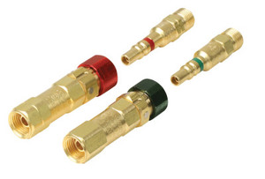 Western Enterprises Quick Connects, Hose to Hose w/Check, QDB205 Plug-M; QDB201 Socket-F, Fuel Gas View Product Image