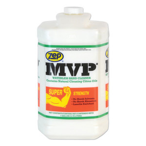 Zep Inc. MVP Heavy-Duty Waterless Hand Cleaner, 1 gal Jug, DISP/Pump Not Incl View Product Image