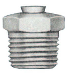 Alemite Relief Fittings, Straight, 1/2 in, Male/Male, 1/8 in (PTF), 5 psi 025-47200 View Product Image