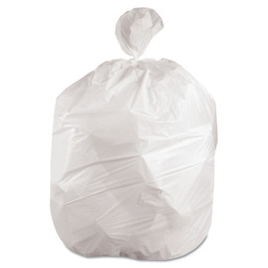 Boardwalk Waste Can Liners, 8-10gal, 24 x 23, .4mil, White, 25 Bags/Roll View Product Image