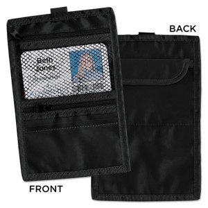 Advantus Travel ID/Document Holder, Holds 4.25 x 2.25 Cards, 5.13 x 0.13 x 7.75, Nylon, Black, 5/Pack View Product Image