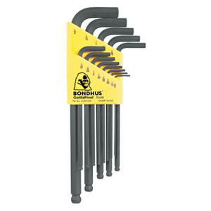 Bondhus Balldriver L-Wrench Key Sets, 13 per holder, Hex Ball Tip, Inch View Product Image