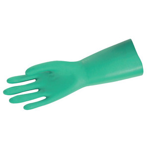 MCR Safety Unsupported Nitrile Gloves, Straight; Gauntlet Cuff, Unlined, Size 8-Medium View Product Image