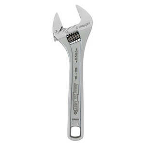 Channellock Adjustable Wrench, 6 in Long, 0.938 in Opening, Chrome, Bulk View Product Image