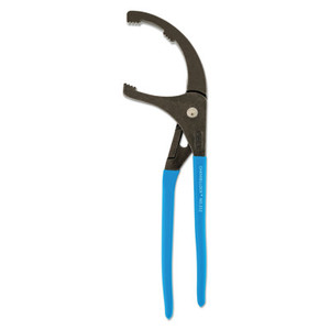 Channellock Oil Filter Pliers, Curved Jaw, 12 in Long View Product Image