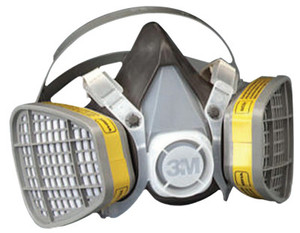 3M 5000 Series Half Facepiece Respirators, Large, Organic Vapors/Acid Gases View Product Image