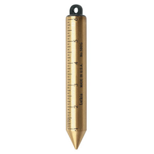 Apex Tool Group Inage Oil Gauging Plumb Bobs, 20 oz, Brass, 1/8ths of an Inch View Product Image