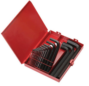 Eklind Tool Hex-L Key Set, 18 per set, Hex Tip, Inch View Product Image