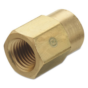 Western Enterprises Pipe Thread Reducer Couplings, Connector, Brass, 1/4 in (NPT); 3/8 in (NPT) View Product Image