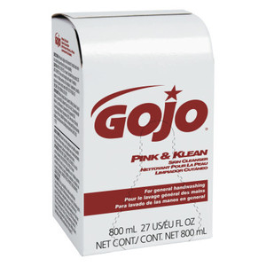 Gojo Pink  Klean Skin Cleanser 800mL Dispenser Refill, Floral View Product Image