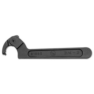 Apex Tool Group Adjustable Spanner Wrenches, 2 in Opening, 1/8 in Pin, Alloy Steel, 6.2 in View Product Image