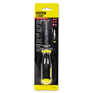 Stanley Tools 6-Way Compact Screwdriver, Cushion Grip View Product Image